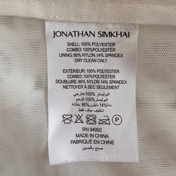 Jonathan Simkhai Jaycee Lace Fringe Midi Dress in White - Picture 11 of 15